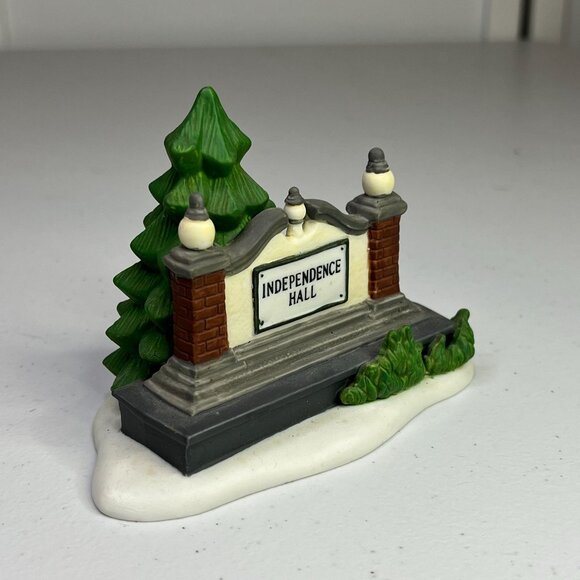 Dept 56 Independence Hall - Sign Only - Heritage Village Landmark Series 1998 - Picture 4 of 8